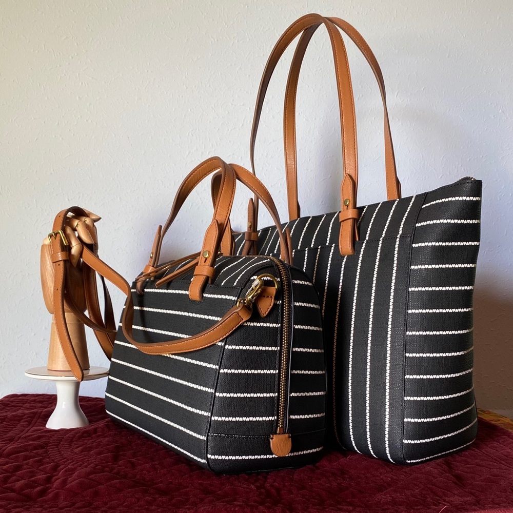 NEW! Fossil Rachel Satchel/Crossbody & Tote Set! - Picture 4 of 12